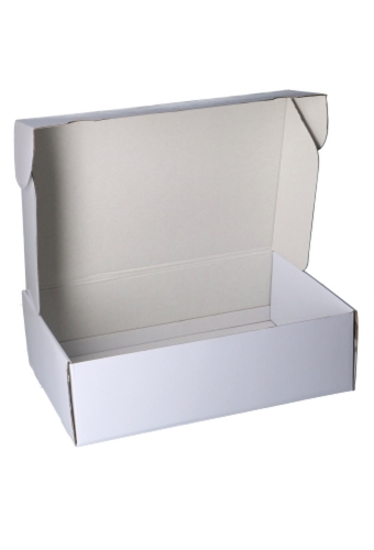 Luxe Verzenddoos Rolo Wit Blinkend 35x24x10.5cm 25stuks