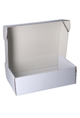 Luxe Verzenddoos Rolo Wit Blinkend 35x24x10.5cm 25stuks