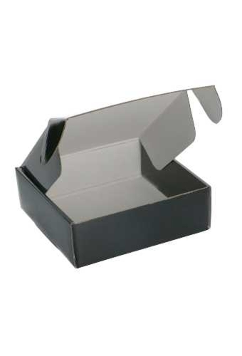 Luxe Verzenddoos Rolo Zwart Blinkend 16x16x5.8cm 25stuks