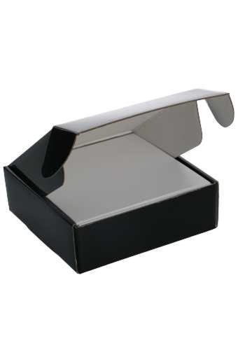 Luxe Verzenddoos Rolo Zwart Blinkend 16x16x5.8cm 25stuks