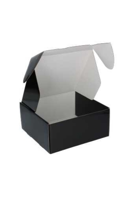Luxe Verzenddoos Rolo Zwart Blinkend 24x23x11cm