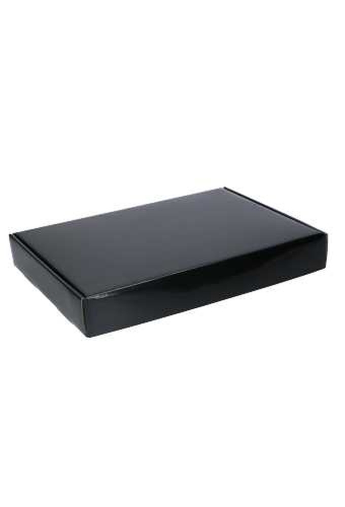 Luxe Verzenddoos Rolo Zwart Blinkend 32x23x4.6cm 1 stuks
