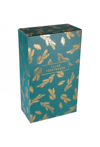 Luxe Wijndozen Dennentak voor 2 fles 19.3x9.3x32.7cm 10stuks