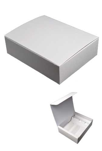 Luxe Wijndozen Ferro Witte Dots Relief voor 3 fles 34x27x9.5cm 30stuks