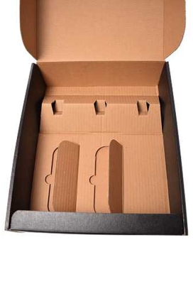 Luxe Wijndozen Ferro Zwart voor 3 fles 28x9x34cm 30stuks