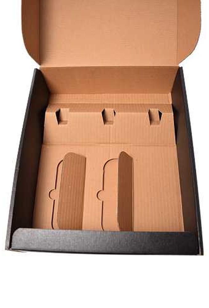 Luxe Wijndozen Ferro Zwart voor 3 fles 28x9x34cm 30stuks