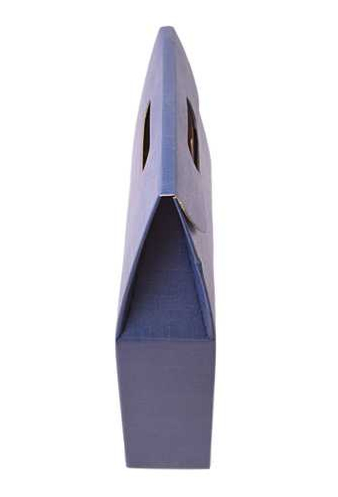 Luxe Wijndozen Vigo Blauw voor 3 fles 27x9x38.5cm 30stuks