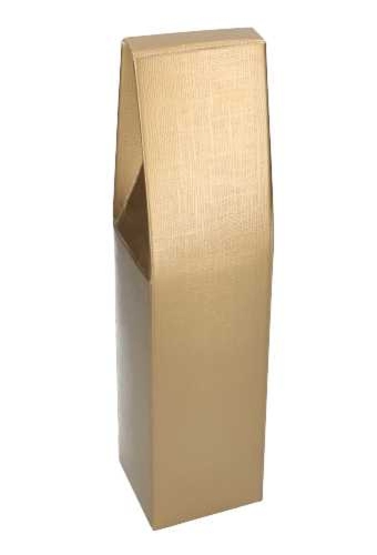 Luxe Wijndozen Vigo Goud voor 1 fles 9x9x37cm 50stuks