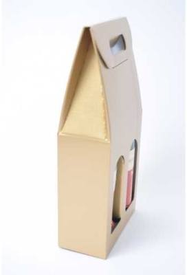 Luxe Wijndozen Vigo Goud voor 2 fles 18x9x38.5cm 30stuks