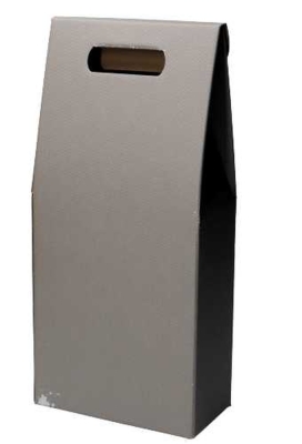 Luxe Wijndozen Vigo Grijs Line voor 2 fles 18x9x38.5cm 30stuks