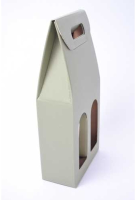 Luxe Wijndozen Vigo Groen Line voor 2 fles 18x9x38.5cm 30stuks