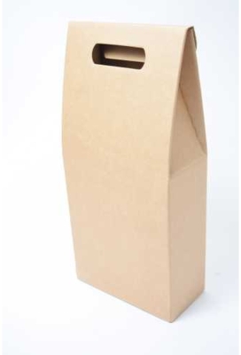 Luxe Wijndozen Vigo Kraft voor 2 fles 18x9x38.5cm 30stuks