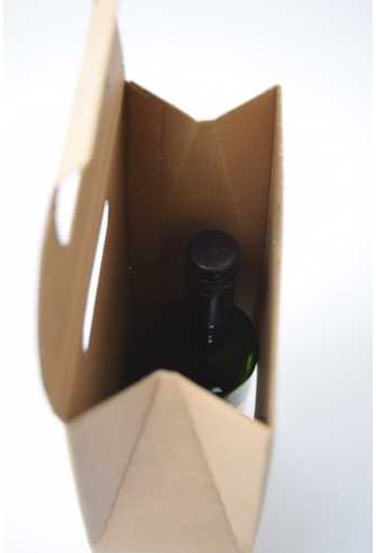 Luxe Wijndozen Vigo Kraft voor 2 fles 18x9x38.5cm 30stuks