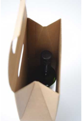Luxe Wijndozen Vigo Kraft voor 2 fles 18x9x38.5cm 30stuks
