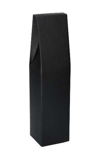 Luxe Wijndozen Vigo Zwart voor 1 fles 9x9x37cm 50stuks
