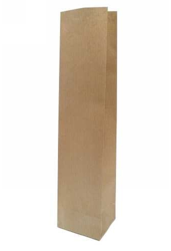 Luxe Wijnzak Met Blokbodem Kraft 10x8x41cm 50stuks