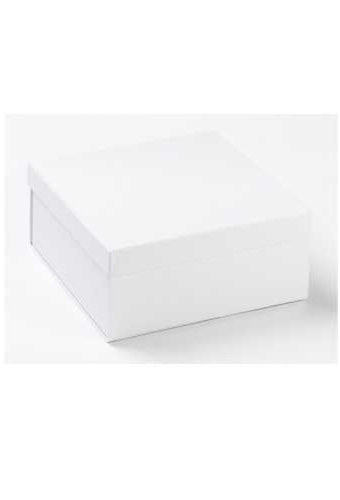 Luxueuze Geschenkdekseldoos Diamond Wit Mat 26x25.5x11.5cm 12stuks