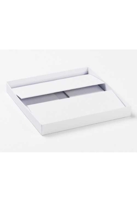 Luxueuze Geschenkdekseldoos Diamond Wit Mat 26x25.5x11.5cm 12stuks