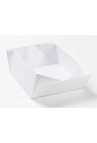 Luxueuze Geschenkdekseldoos Diamond Wit Mat 26x25.5x11.5cm 12stuks