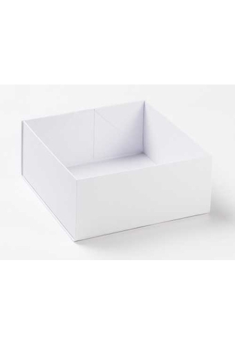 Luxueuze Geschenkdekseldoos Diamond Wit Mat 26x25.5x11.5cm 12stuks