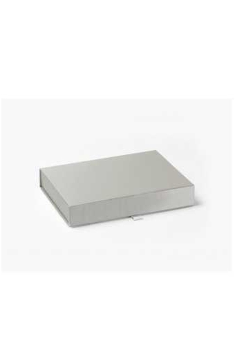 Luxueuze Magneetdozen Diamond & Lintje Zilver Mat 17x12x3.5cm 12st