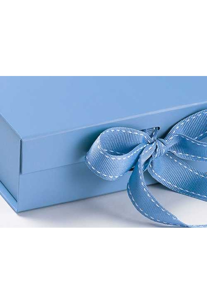 Luxueuze Magneetdozen Diamond & Satijn Blauw Mat 28.5x29x8.7cm 12stuks