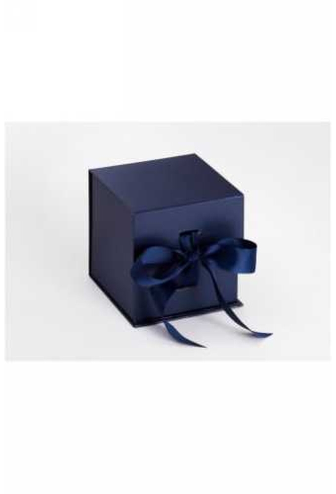 Luxueuze Magneetdozen Diamond & Satijn Navy 9x9x9.5cm 12stuks