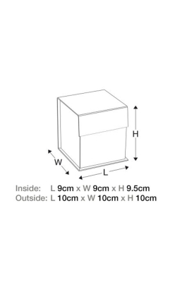 Luxueuze Magneetdozen Diamond & Satijn Navy 9x9x9.5cm 12stuks