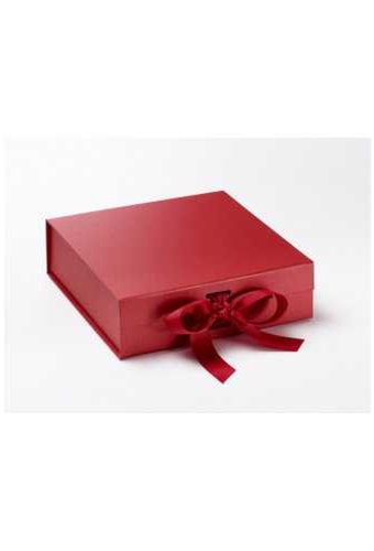 Luxueuze Magneetdozen Diamond & Satijn Rood 20.5x21.5x6cm 12stuks