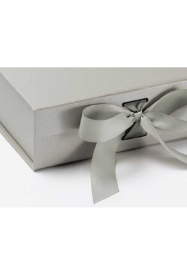 Luxueuze Magneetdozen Diamond & Satijn Zilver Mat 20.5x21.5x6cm 12st