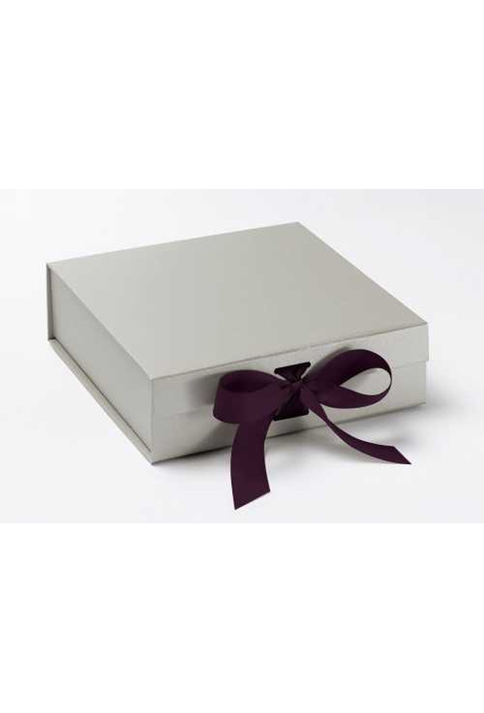 Luxueuze Magneetdozen Diamond & Satijn Zilver Mat 20.5x21.5x6cm 12st