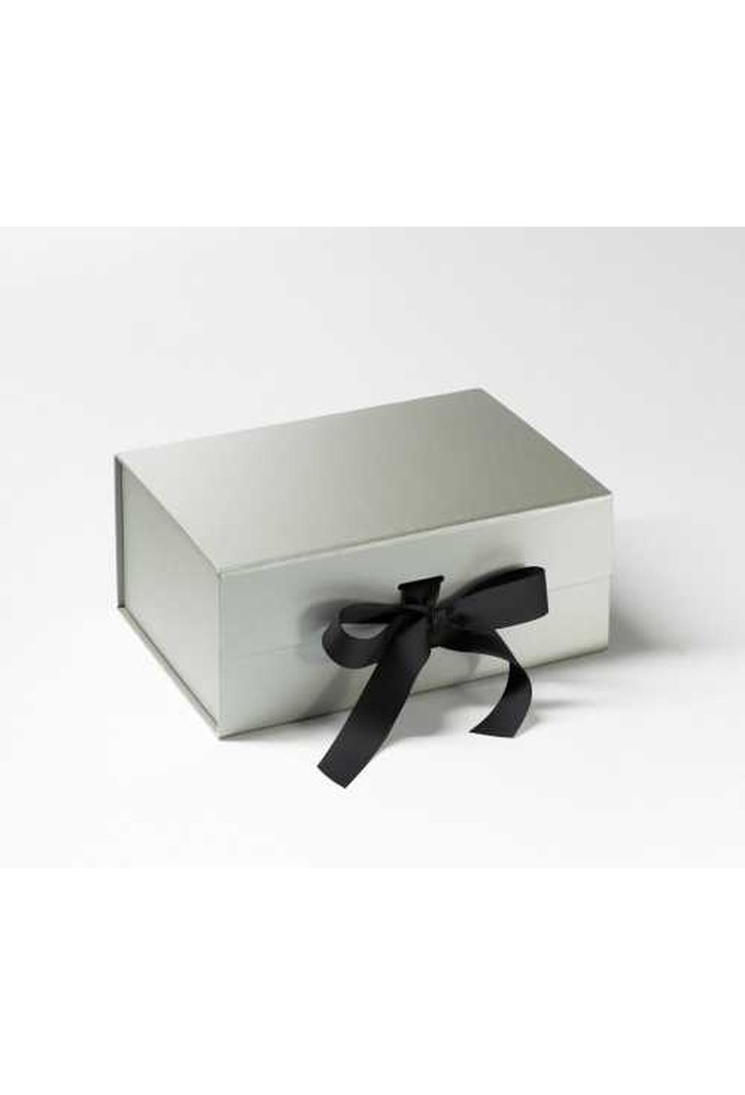 Luxueuze Magneetdozen Diamond & Satijn Zilver Mat 22x16x9.5cm 12st
