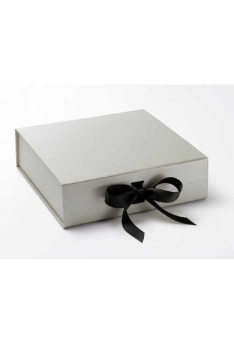 Luxueuze Magneetdozen Diamond & Satijn Zilver Mat 28.5x29x8.7cm 12st
