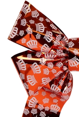 Magnum Autostrik Livorno Kroontjes Metallic Oranje 70x50+60cm