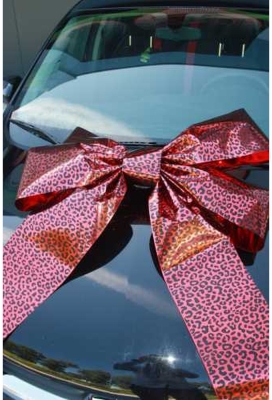 Magnum Autostrik Livorno Rood Met Panter Print Zwart 70x50+60cm