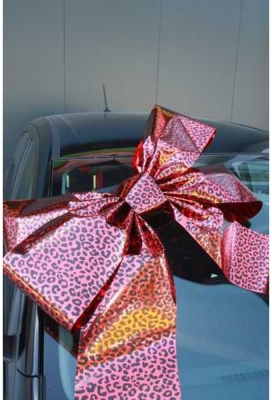 Magnum Autostrik Livorno Rood Met Panter Print Zwart 70x50+60cm