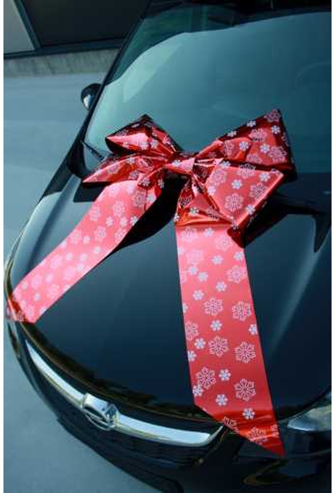Magnum Autostrik Livorno Rood Snow Flake Print Wit 70x50+60cm