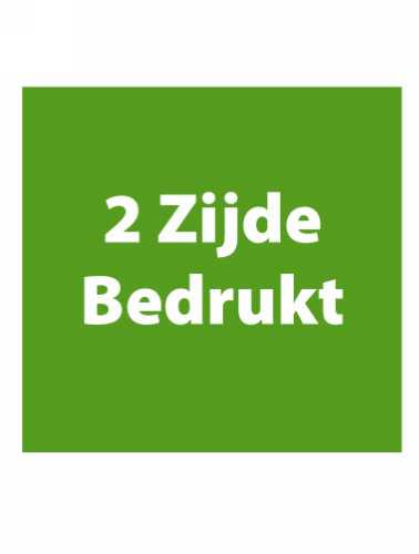 2 zijde bedrukking van deze verpakking