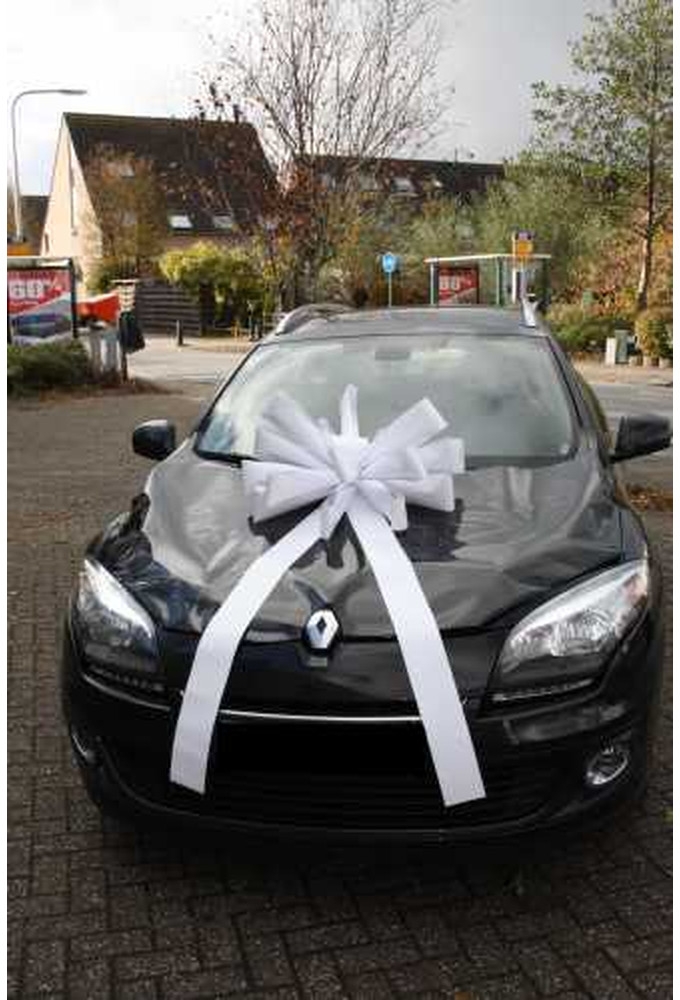Magnum Bows Maxi Strik Glanzend Wit Strik d60x105cm 20 Lussen