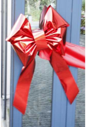 Magnum Motorstrik Prato Metallic Wijn Rood Strik 45x35+50cm Autostrik