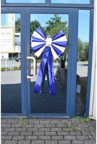 Magnum Strik Florence Metallic Blauw & Wit 67x60+45cm