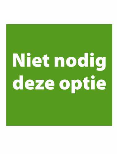 Niet nodig deze optie