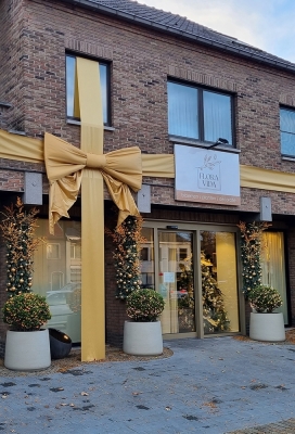 Megastrik StrikXXXL Goud 200x100cm Lint van de strik is 75cm