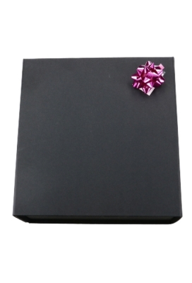 Mini Bows Strik Rond 35mm Metallic Fuchsia met plakker 100stuks