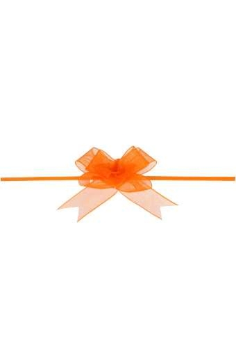 Mini Trek Strikken Organza Oranje 15mm r45mm 10st