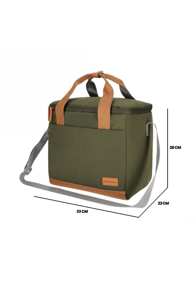 Norlander Koeltas Austin Groen 33x22x28cm 1stuks