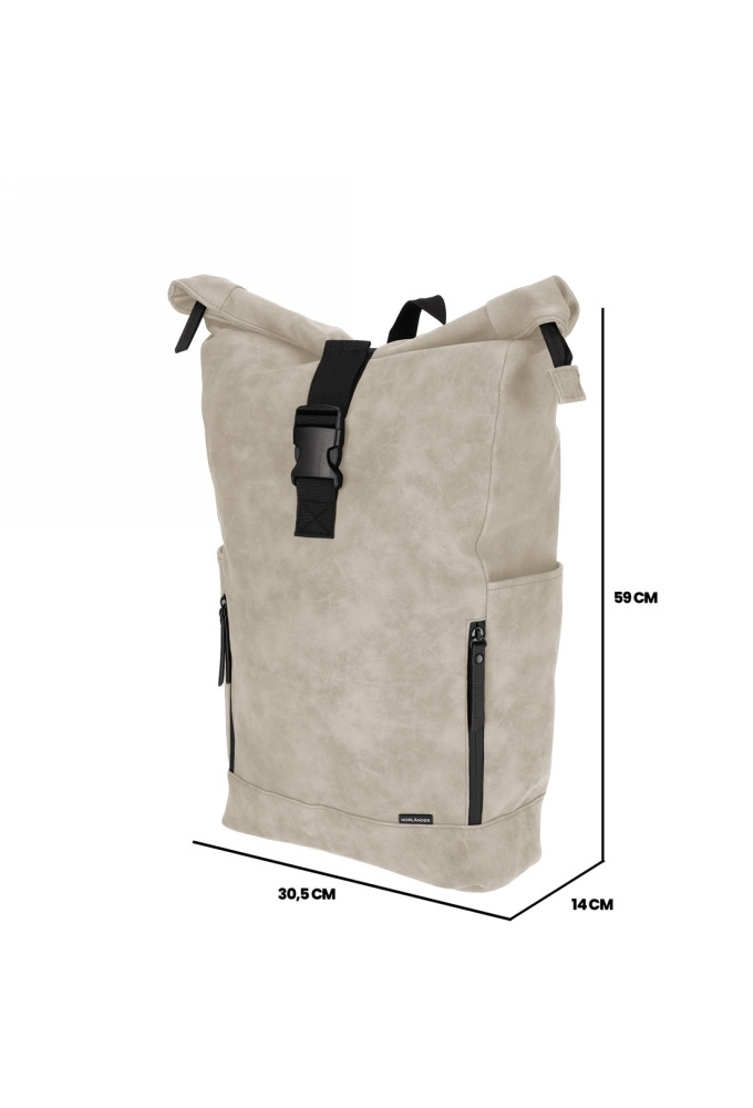 Norlander Nubuck Fiets Rugtas Taupe 30x14x56cm 1stuks