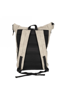 Norlander Nubuck Rol Rugtas Taupe 30x15x57cm 1stuks