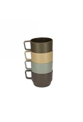 Norlander Outdoor Bekers set van 4stuks 12x9.5x6.8cm 1stuks