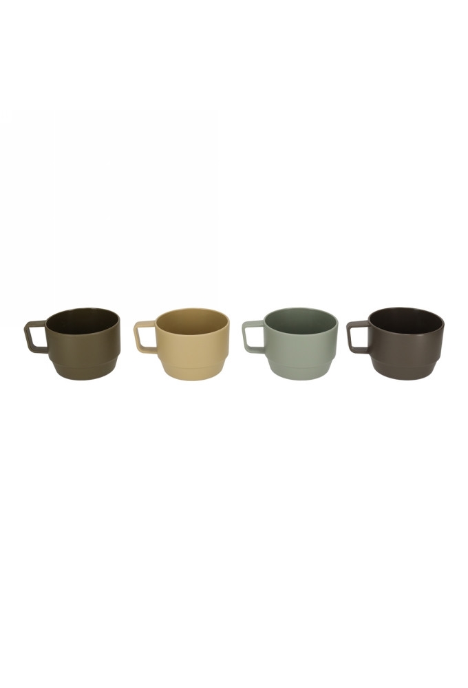 Norlander Outdoor Bekers set van 4stuks 12x9.5x6.8cm 1stuks